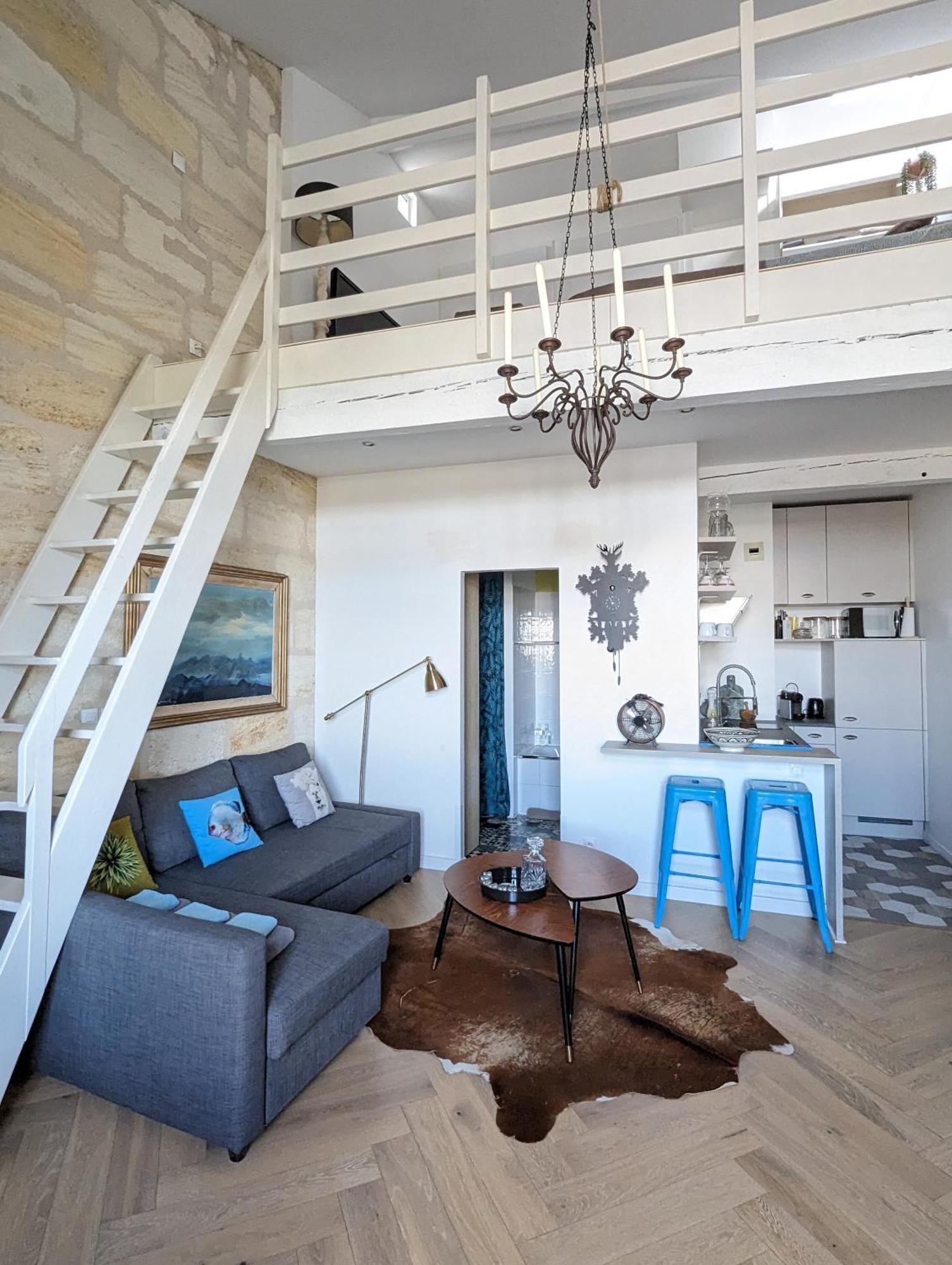 Appartement De Charme Sous Les Toits Avec Vue Sur La Garonne Bordeaux Exterior foto